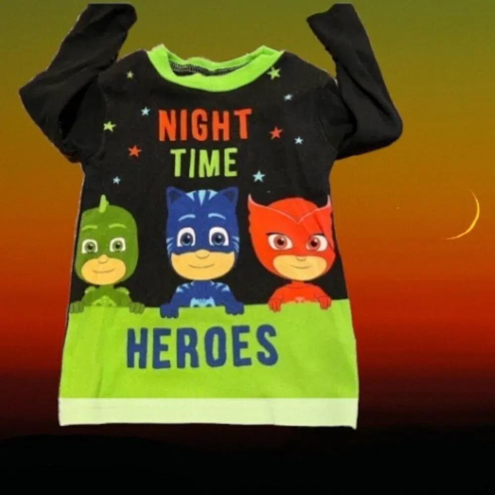PJMasks Night Time Heroes Cotton Pajama Top